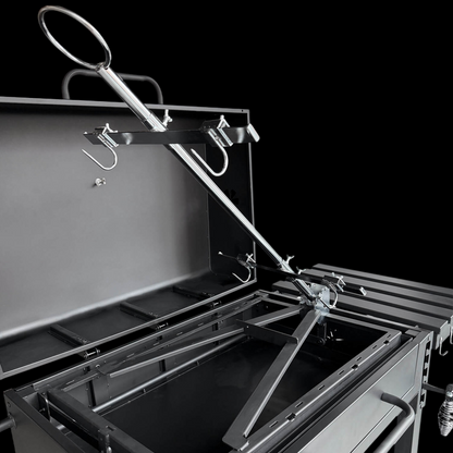 Asador Vertical para parrilla Siete fuegos
